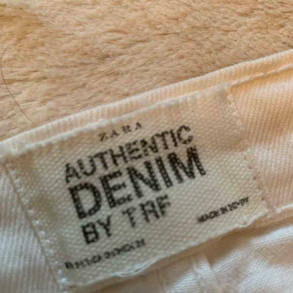Bright white Trafaluc crop cotton jeans NEW condition thick and soft size 2 - Picture 11 of 11